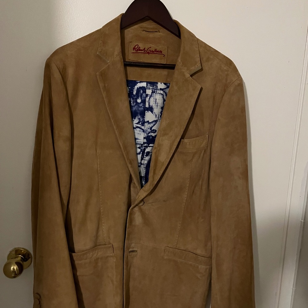 Robert Graham Suede Jacket Size 40